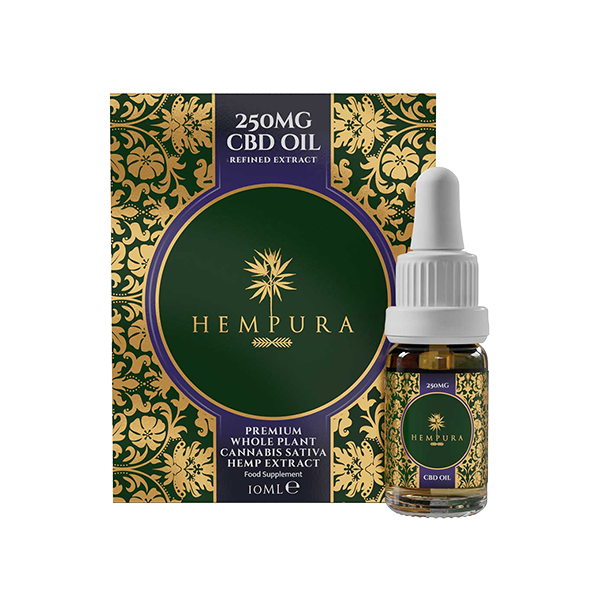 Hempura 250mg CBD Broad Spectrum Oil Refined with terpenes - 10ml - Vape Center