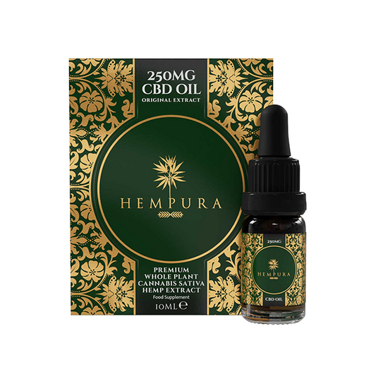 Hempura 250mg CBD Broad Spectrum Oil with terpenes - 10ml - Vape Center