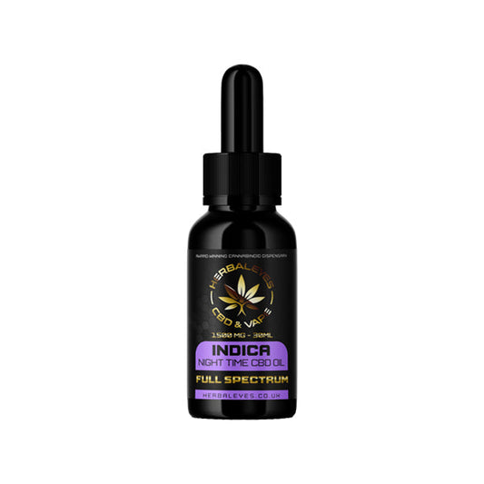 Herbaleyes 1500mg Full Spectrum CBD Indica Oil - 30ml - Vape Center