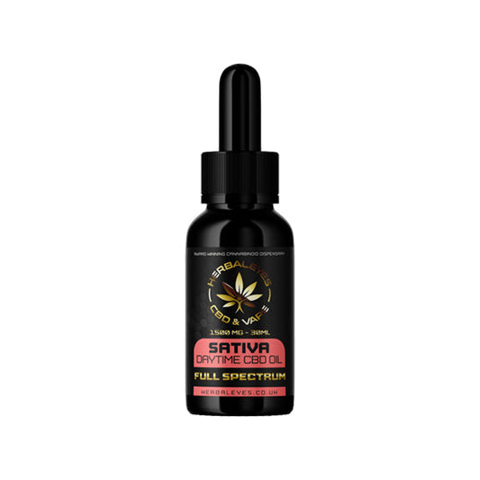 Herbaleyes 1500mg Full Spectrum CBD Sativa Oil - 30ml - Vape Center