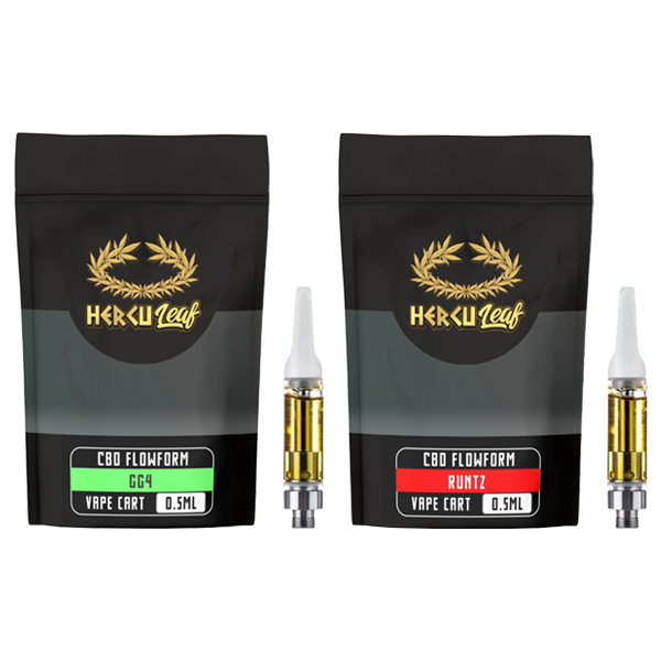 HercuLeaf 450mg CBD Vape Cartridge 0.5ml - Vape Center