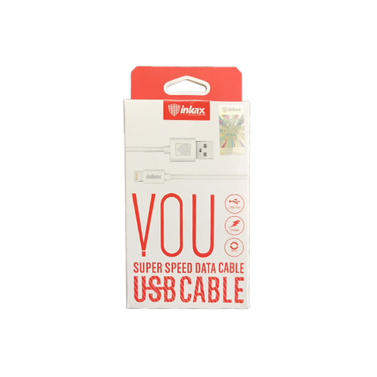 Inkax VOU Super Speed Data USB I-Phone Cable Cable 1M - CK13 - Vape Center