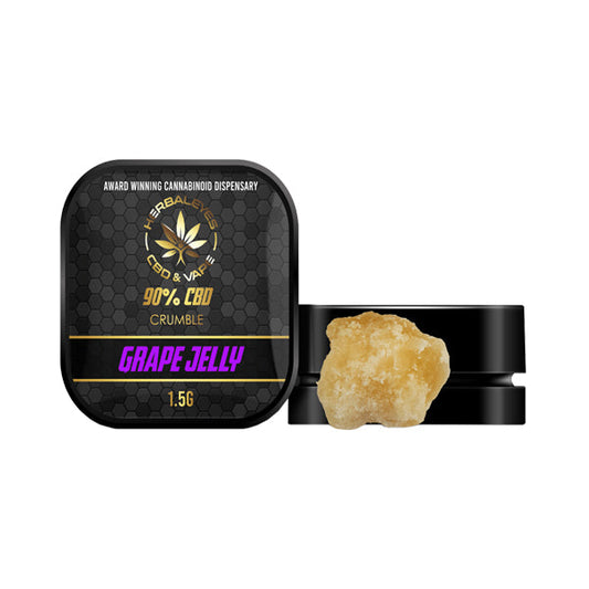 Herbaleyes 90% CBD Grape Jelly Dab Slabs - 1.5g