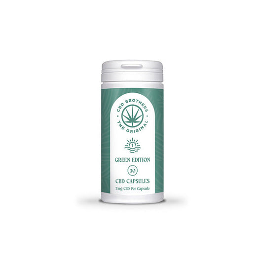 CBD Brothers Green Edition 210mg CBD/CBDA Vegan Capsules - 30 Caps