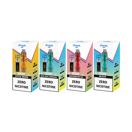 0mg iFresh 10000 2-HRI Disposable Pod Kit 10000 Puffs