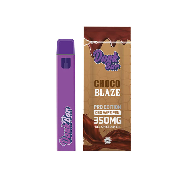 Dank Bar Pro Edition 350mg Full Spectrum CBD Vape Disposable by Purple Dank - 12 flavours (BUY 1 GET 1 FREE)