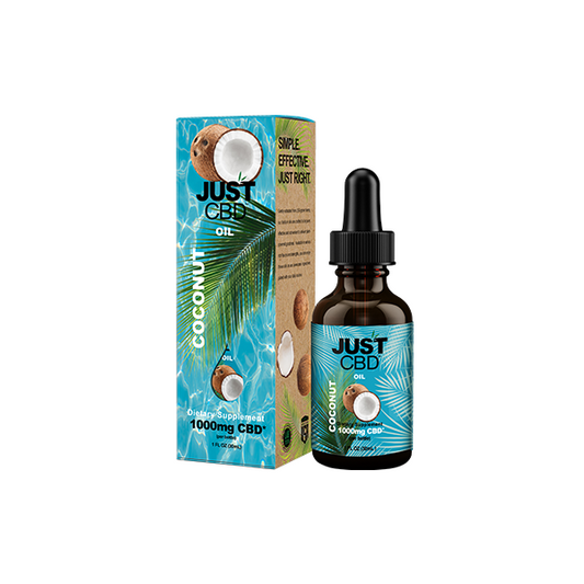 Just CBD 1000mg Coconut Oil Tincture - 30ml - Vape Center