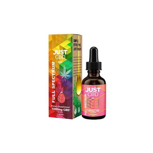 Just CBD 1000mg Full Spectrum Tincture - 30ml - Vape Center