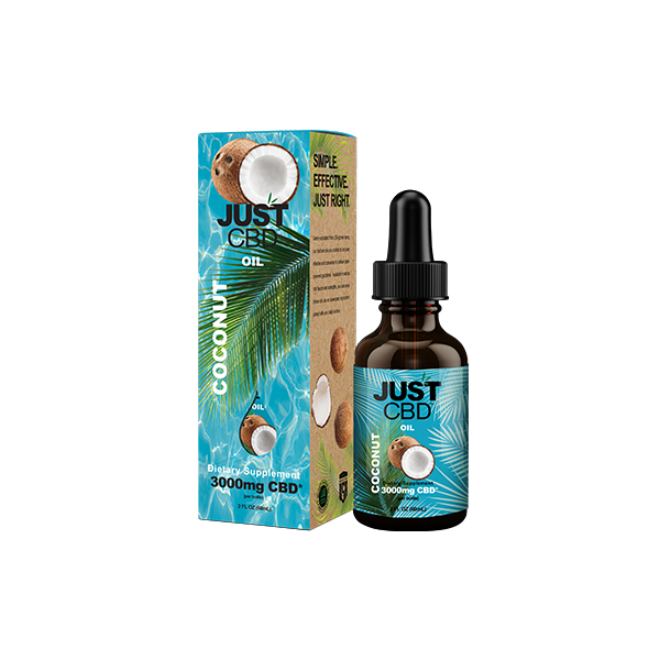 Just CBD 3000mg Coconut Oil Tincture - 30ml - Vape Center