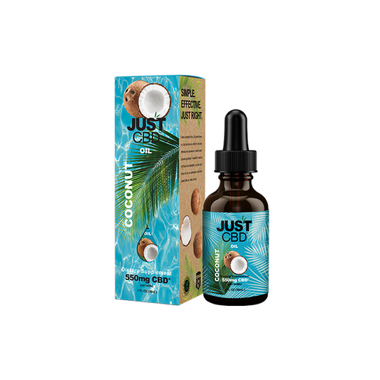 Just CBD 550mg Coconut Oil Tincture - 30ml - Vape Center