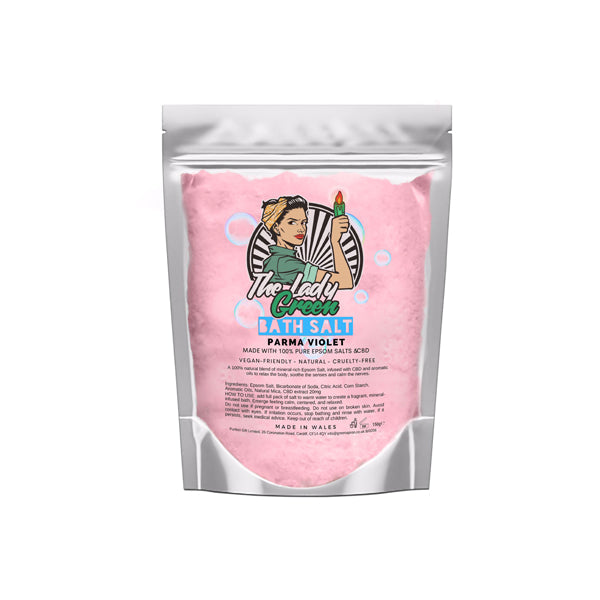 Lady Green 50mg CBD Parma Violet Bath Salts - 500g - Vape Center