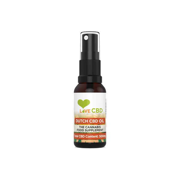 Love CBD 500mg Dutch CBD Oil Spray - 20ml - Vape Center