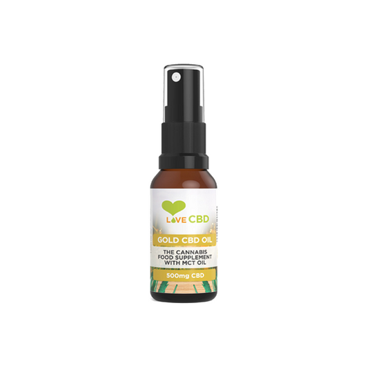 Love CBD 500mg Gold CBD Oil Spray - 20ml - Vape Center