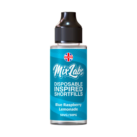 Mix Labs - 100ml Shortfill - Blue Raspberry Lemonade - Vape Center