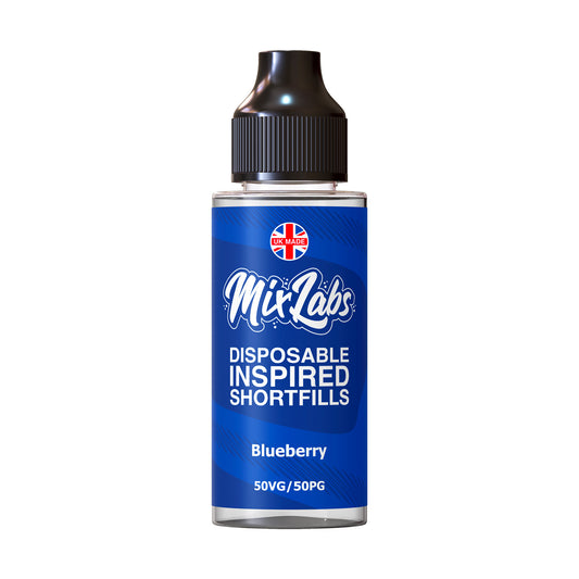 Mix Labs - 100ml Shortfill - Blueberry - Vape Center