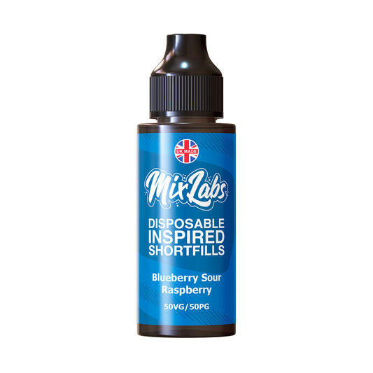 Mix Labs - 100ml Shortfill - Blueberry Sour Raspberry - Vape Center