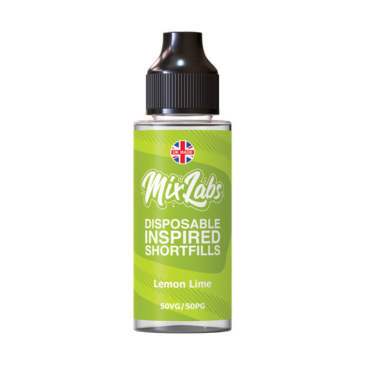 Mix Labs - 100ml Shortfill - Lemon Lime - Vape Center