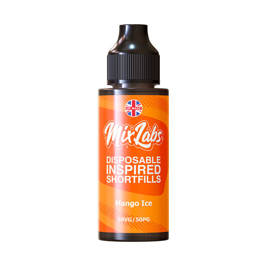 Mix Labs - 100ml Shortfill - Mango Ice - Vape Center