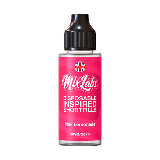 Mix Labs - 100ml Shortfill - Pink Lemonade - Vape Center