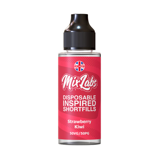 Mix Labs - 100ml Shortfill - Strawberry Kiwi - Vape Center