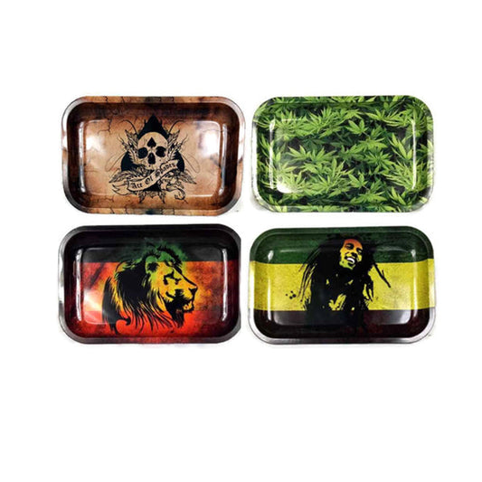 Mixed Design Metal Rolling Tray - 3401 - Vape Center