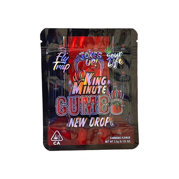 Mylar Gumbo Printed Zip Bag 3.5g Large - Vape Center