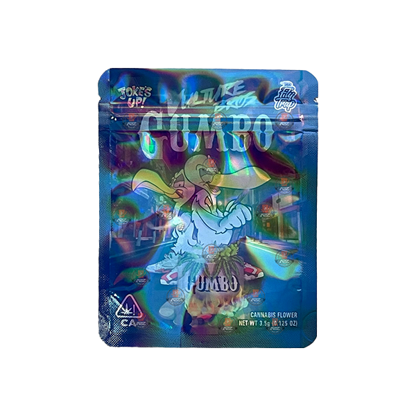 Mylar Gumbo Printed Zip Bag 3.5g Large - Vape Center