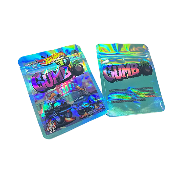 Mylar Gumbo Printed Zip Bag 3.5g Large - Vape Center