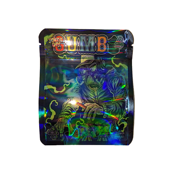 Mylar Gumbo Printed Zip Bag 3.5g Large - Vape Center