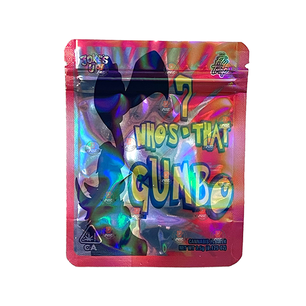 Mylar Gumbo Printed Zip Bag 3.5g Large - Vape Center