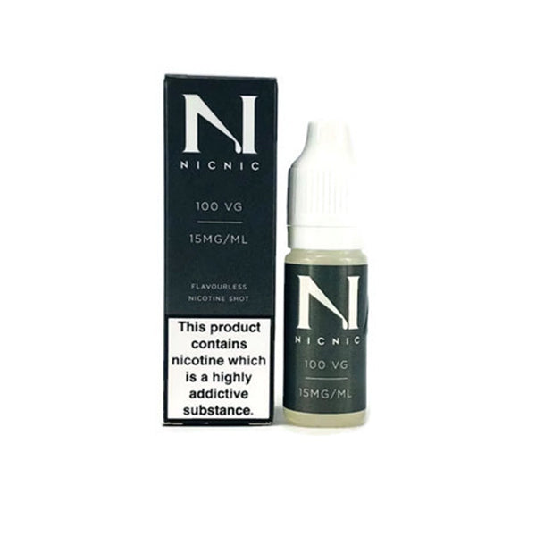 NIC NIC 15mg Nicotine Shot 10ml 100VG - Vape Center