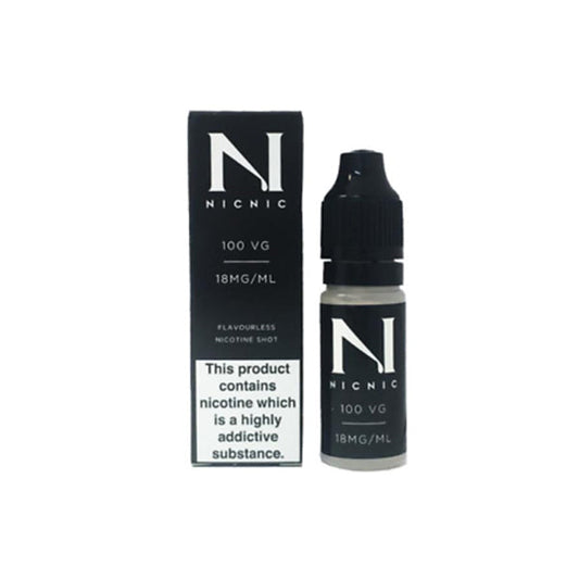 NIC NIC 18mg Nicotine Shot 10ml 100VG - Vape Center