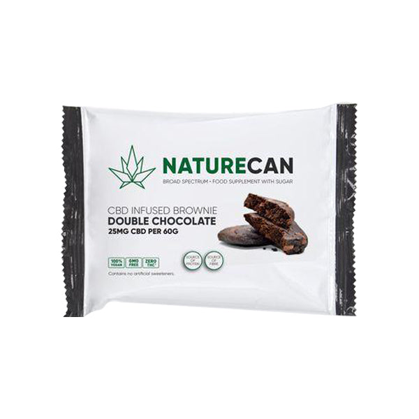 Naturecan 25mg CBD Double Chocolate Brownie 60g - Vape Center