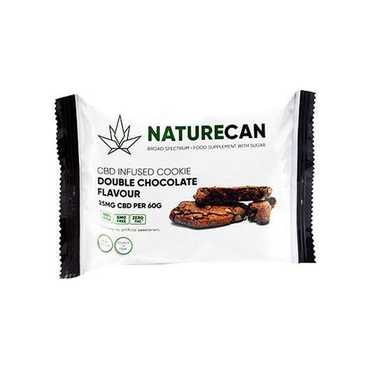 Naturecan 25mg CBD Double Chocolate Cookie 60g - Vape Center