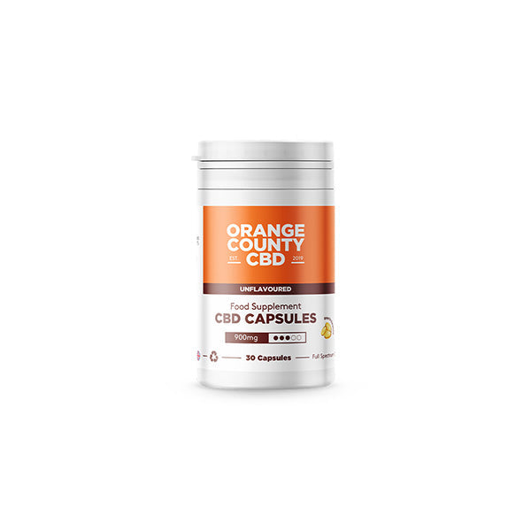 Orange County 900mg Full Spectrum CBD Capsules - 30 Caps - Vape Center