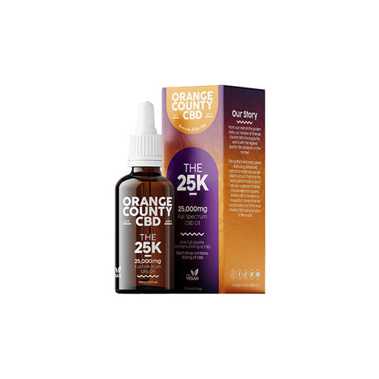 Orange County CBD 25000mg Full Spectrum CBD Oil - 100ml - Vape Center