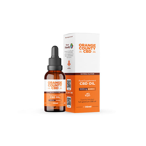 Orange County CBD 3000mg 30ml MCT Oil - Organic Coconut Oil - Vape Center