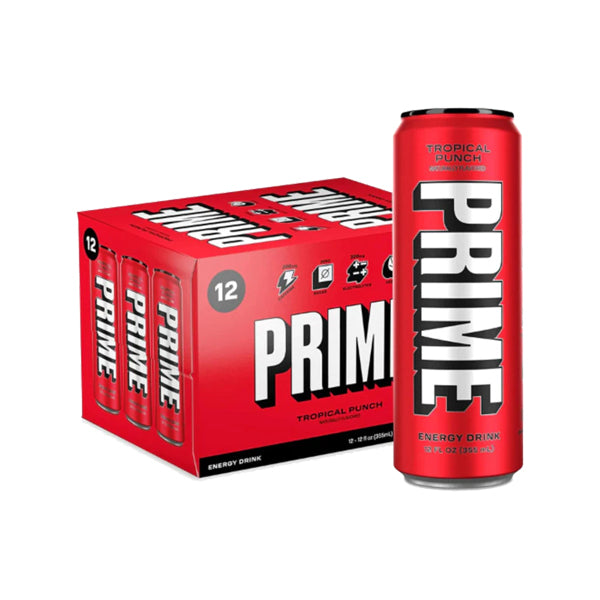 PRIME Energy USA Tropical Punch Drink Can 355ml - Best Before date - Vape Center