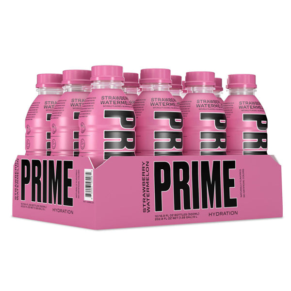 PRIME Hydration USA Strawberry Watermelon Sports Drink 500ml - Past Best Before Date - Vape Center