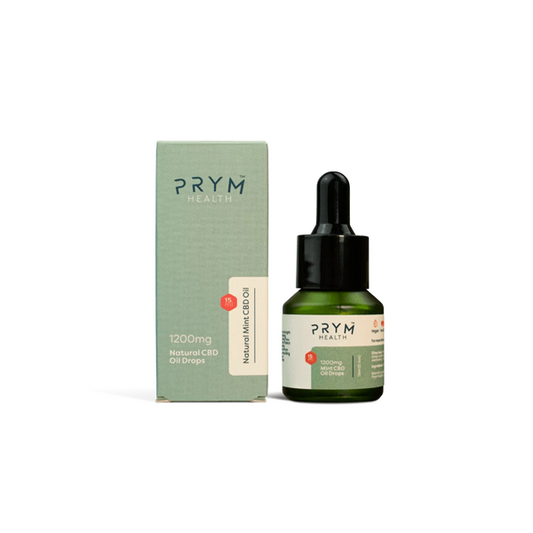 Prym Health 1200mg Natural Mint CBD Oil Drops - 15ml - Vape Center