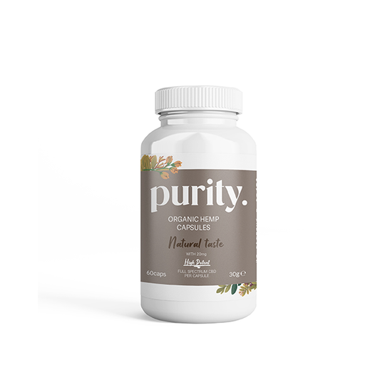 Purity 1200mg Full-Spectrum High Potency CBD Capsules - 60 caps - Vape Center