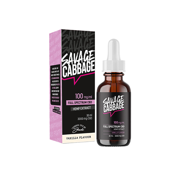 Savage Cabbage 3000mg CBD Oil Vanilla 30ml - Vape Center