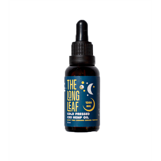 The Long Leaf 1200mg Night Cold Pressed Oil 30ml - Vape Center