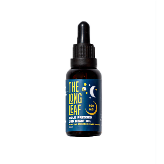 The Long Leaf 600mg Night Cold Pressed Oil 30ml - Vape Center