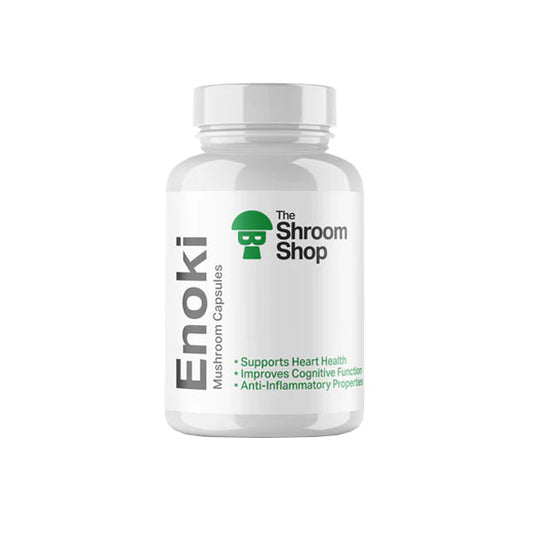 The Shroom Shop Enoki Mushroom 45000mg Capsules - 90 Caps - Vape Center