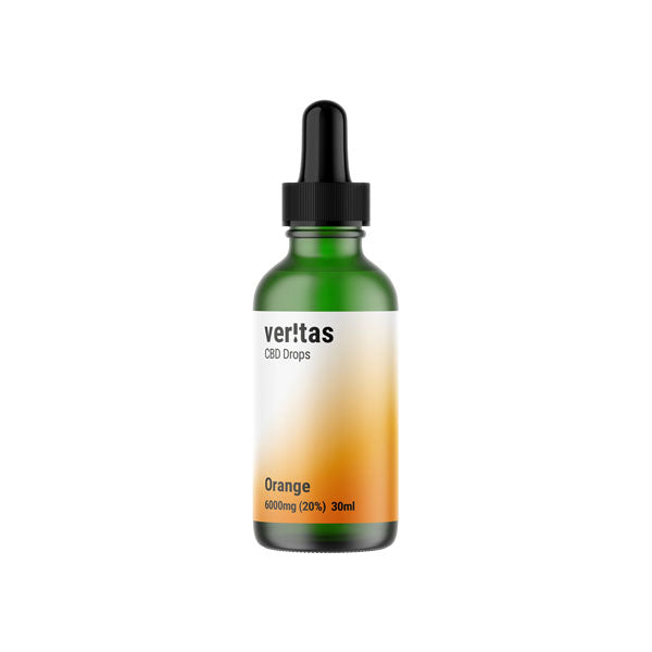 Veritas 6000mg CBD Orange Drops - 30ml - Vape Center