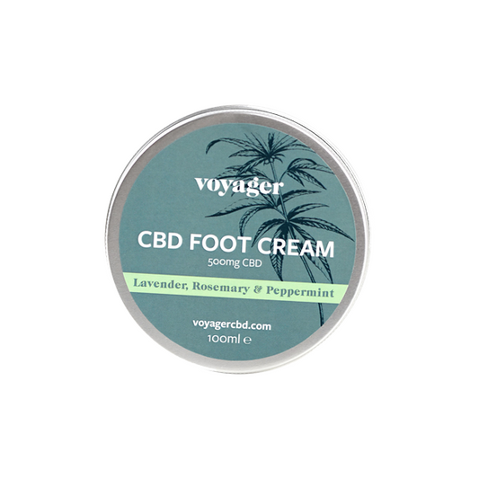 Voyager 500mg CBD Foot Cream - 100ml - Vape Center