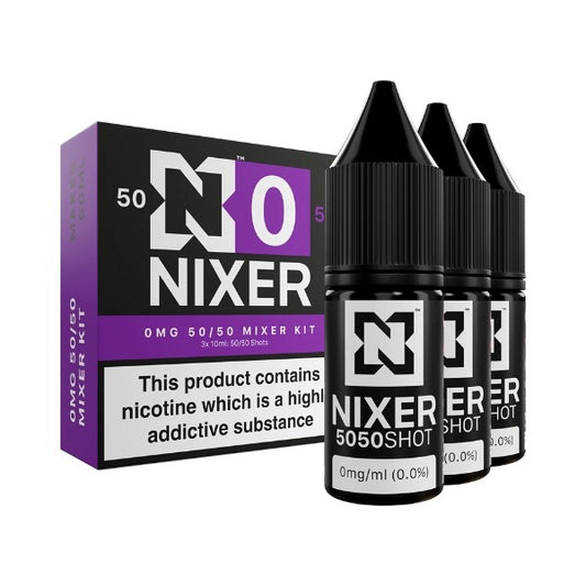 Nixer - Nic Shot - 50/50 Zero Nicotine Shot [0MG]