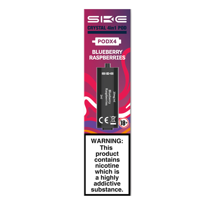 SKE CRYSTAL 4in1 Replacement Pre Filled Pods - 4 Pack [Blueberry Raspberries 20mg]