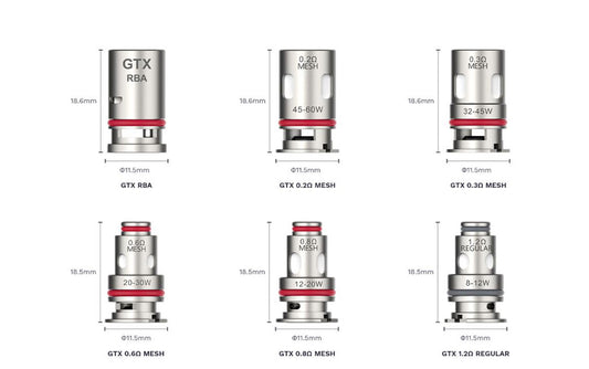 Vaporesso GTX Coils - 5 Pack [0.8ohm Mesh]-0